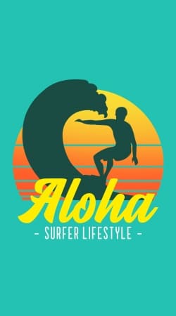 hoesje Aloha Surfer lifestyle