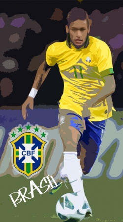 hoesje Brazil Foot 2014