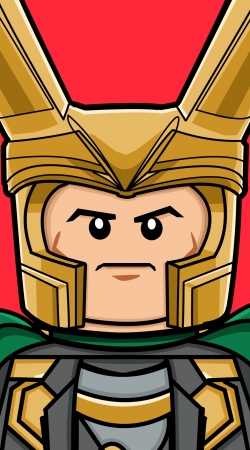 hoesje Bricks Loki