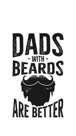 hoesje Dad with beards are better