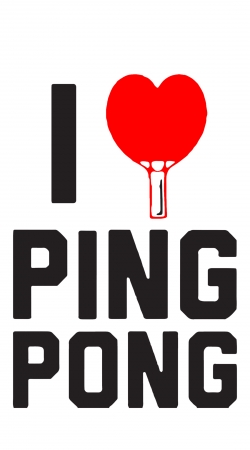 hoesje I love Ping Pong