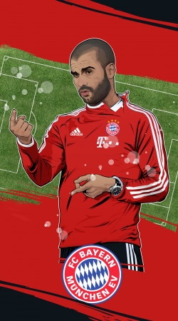 hoesje Josep Guardiola Bayern Manager - Coach