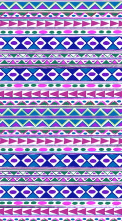 hoesje Tribalfest pink and purple aztec