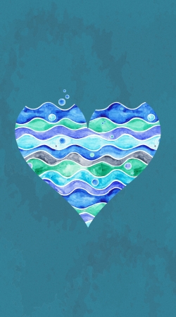 hoesje A Sea of Love (blue)