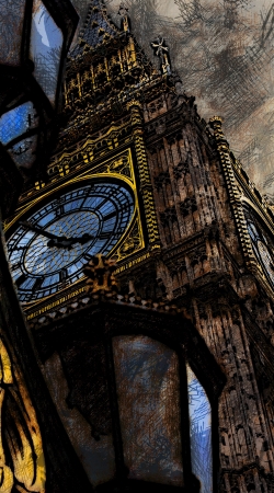 hoesje Abstract Big Ben London