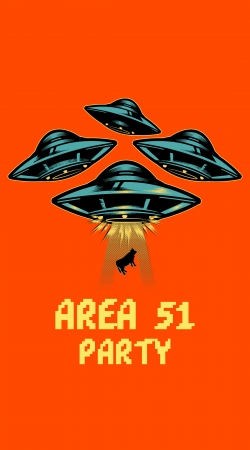 hoesje Area 51 Alien Party