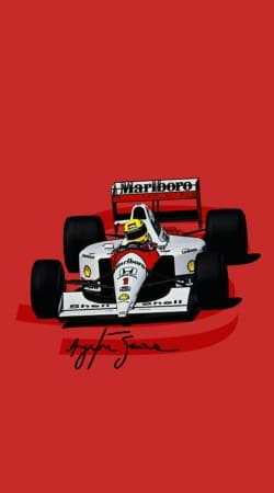 hoesje Ayrton Senna Formule 1 King