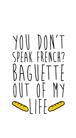 hoesje Baguette out of my life