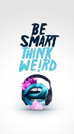 hoesje Be Smart Think Weird 2