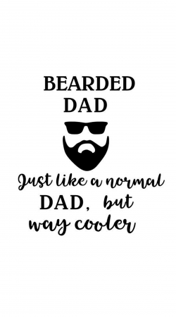 hoesje Bearded Dad Just like a normal dad but Cooler