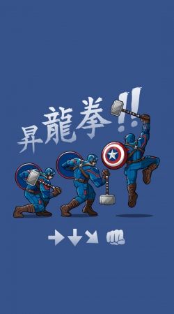 hoesje Captain America - Thor Hammer