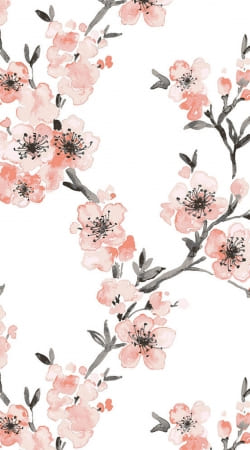 hoesje Cherry Blossom Aquarel Flower