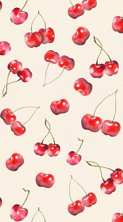 hoesje Cherry Pattern