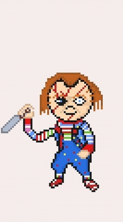 hoesje Chucky Pixel Art