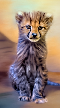 hoesje Cute cheetah cub