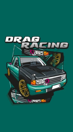 hoesje Drag Racing Car