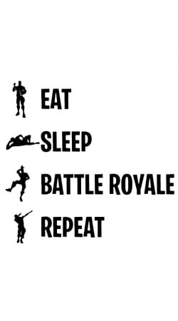 hoesje Eat Sleep Battle Royale Repeat