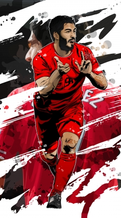 hoesje Football Stars: Luis Suarez