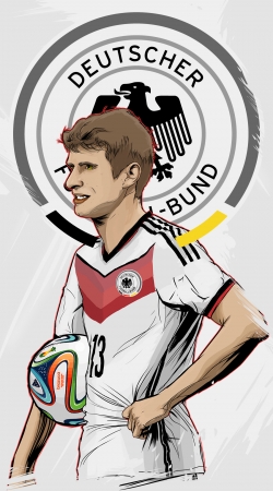 hoesje Football Stars: Thomas Müller - Germany