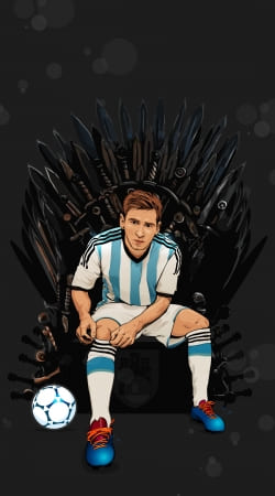 hoesje Game of Thrones: King Lionel Messi - House Catalunya