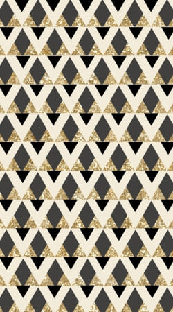 hoesje Glitter Triangles in Gold Black And Nude
