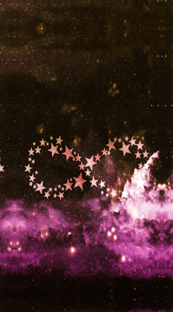 hoesje Infinity Stars purple