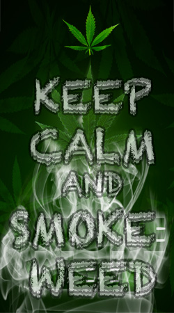 hoesje Keep Calm And Smoke Weed