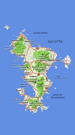 hoesje Mayotte Carte 976
