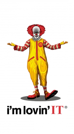 hoesje Mcdonalds Im lovin it - Clown Horror