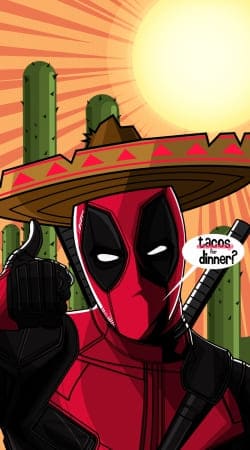 hoesje Mexican Deadpool