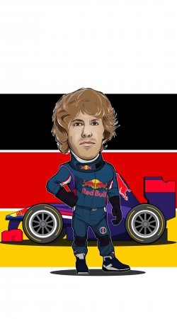 hoesje MiniRacers: Sebastian Vettel - Red Bull Racing Team