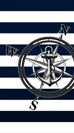 hoesje Navy Striped Nautica