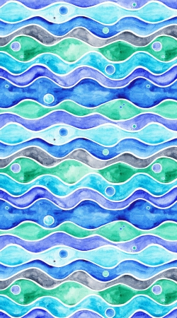 hoesje Ocean Pattern
