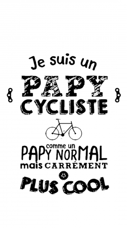 hoesje Papy cycliste