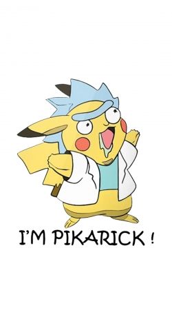 hoesje Pikarick - Rick Sanchez And Pikachu 