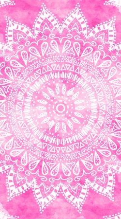 hoesje Pink Bohemian Boho Mandala