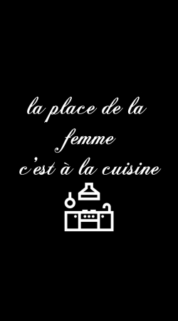 hoesje Place de la femme cuisine