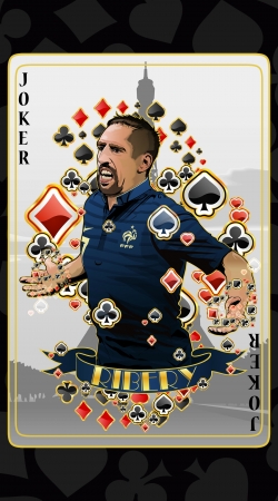 hoesje Poker: Franck Ribery as The Joker