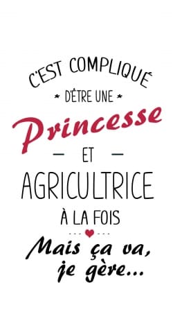 hoesje Princesse et agricultrice