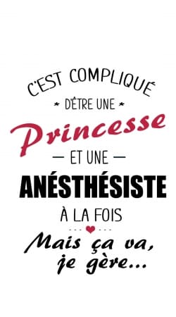 hoesje Princesse et anesthesiste