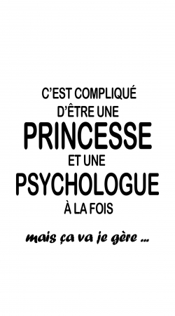 hoesje Psychologue et princesse