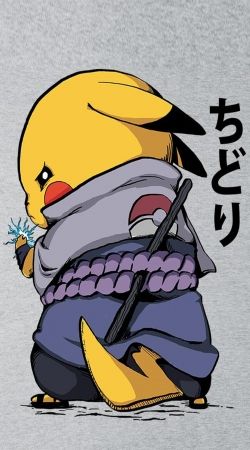 hoesje Sasuke x Pikachu