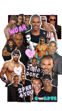 hoesje Shemar Moore collage