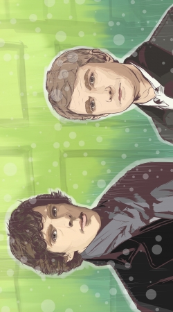 hoesje Sherlock and Watson