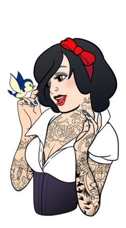 hoesje Snow White Tattoo Bird