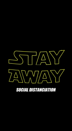 hoesje Stay Away Social Distance