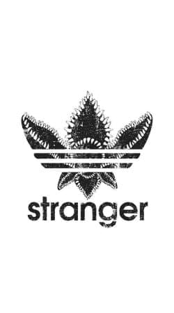 hoesje Stranger Things Demogorgon Monster JOKE Adidas Parodie Logo Serie TV