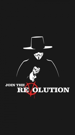 hoesje V For Vendetta Join the revolution