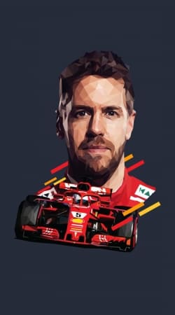 hoesje Vettel Formula One Driver