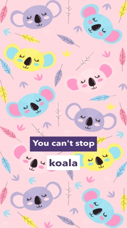 hoesje You cant stop Koala